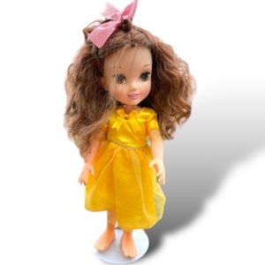 Disney Princess Belle Toddler Doll 16” Gold Dress  Beauty and the Beast toy *